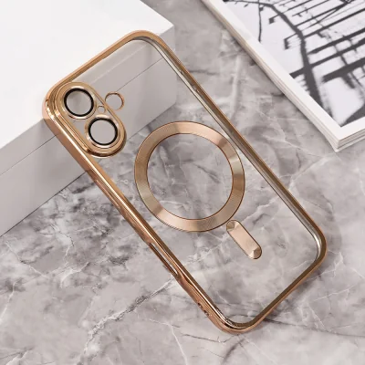 Torbica Magsafe Lux za iPhone 16 6.1 zlatna