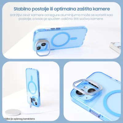 Torbica Magsafe transparent za iPhone 16 6.1 crna