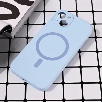 Torbica Magsafe Pure color za iPhone 13 6.1 svetlo plava