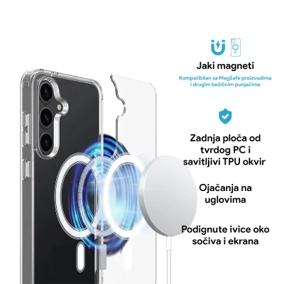 Torbica Magsafe za Samsung S931B Galaxy S25 transparent