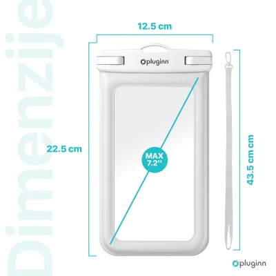 Vodootporna torbica Pluginn 7.2" bela