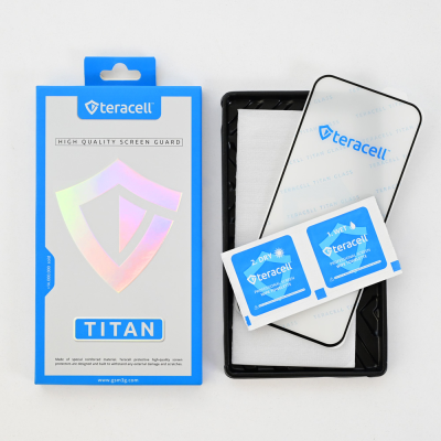 Zastitno staklo Tempered glass Teracell Titan 2.5D za iPhone 15 Pro 6.1 crni