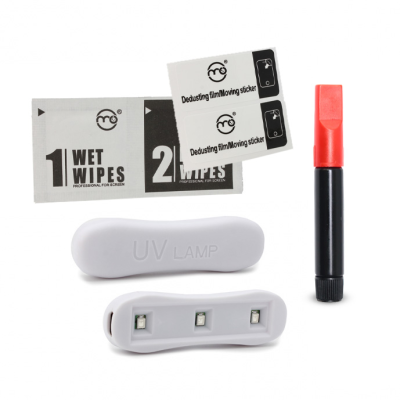 Zastitno staklo Tempered Glass Premium UV Glue Full Cover + Lampa za Honor Magic 7 Lite