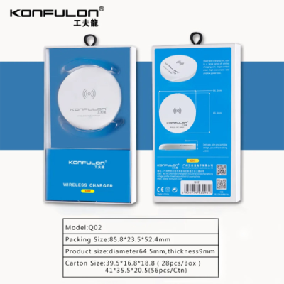 Wireless punjač KONFULON Q02 10W beli