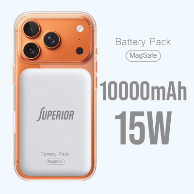 Power bank MagSafe Superior 15W 10000 mAh crni