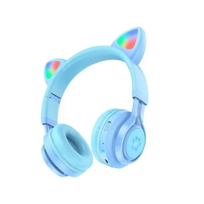 HOCO Bluetooth slušalice W39 Mačije uši, plava