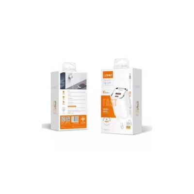 Kućni punjač LDNIO A2317C, 3.6A, QC3.0 18W, PD 30W sa Type C kablom beli