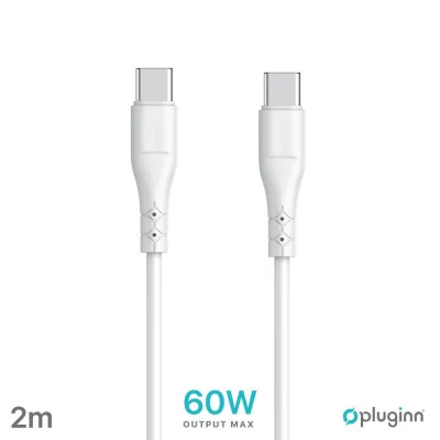 Pluginn Data kabl PI-PD 60W Type C na Type C beli 2m