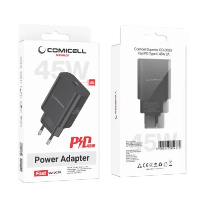 Kućni Punjač Superior CO-DC29 Fast PD Type C 45W 3A crna