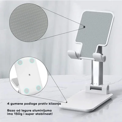 Fleksibilni držač za mobilni telefon crni