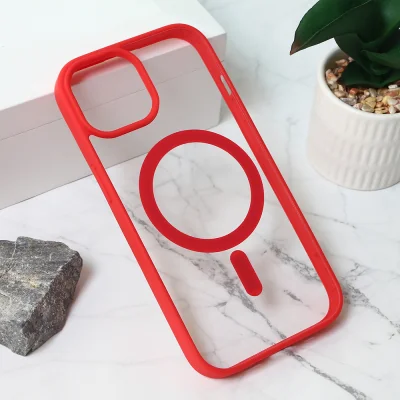 Torbica Magsafe Frame Color za iPhone 15 6.1 crvena