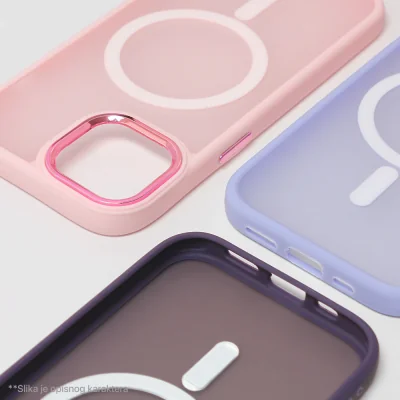 Torbica Magsafe colorful za iPhone 15 6.1 lila