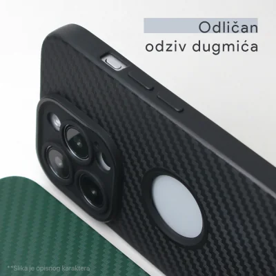 Torbica Carbon Stripe za Xiaomi Redmi 12C plava