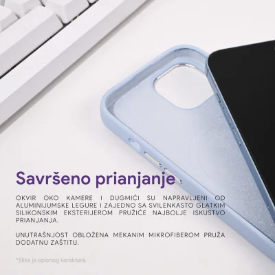 Torbica Magsafe Pure Plus za iPhone 14 Pro 6.1 svetlo plava