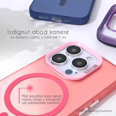 Torbica Magsafe Clear za iPhone 13 6.1 crna