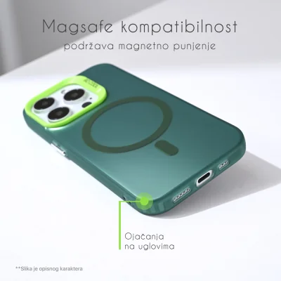 Torbica Magsafe Clear za iPhone 13 6.1 crna