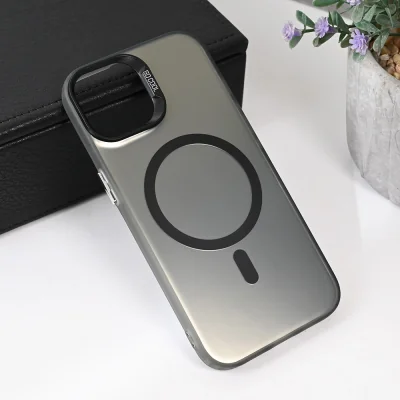 Torbica Magsafe Clear za iPhone 13 6.1 crna